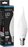 Mexen Nova żarówka LED płomyk E14, C37, 5W, Ciepła - 3000K, 525 lm - L106-E14-0530-01