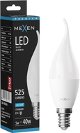 Mexen Nova żarówka LED płomyk E14, C37, 5W, Neutralna - 4000K, 525 lm - L106-E14-0540-01
