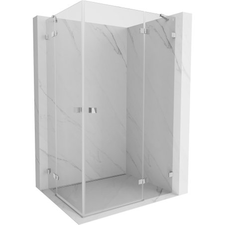 Mexen Lunar Duo kabina prysznicowa uchylna prawa 95 x 75 cm, transparent, chrom - 834-095P-075L-01-00