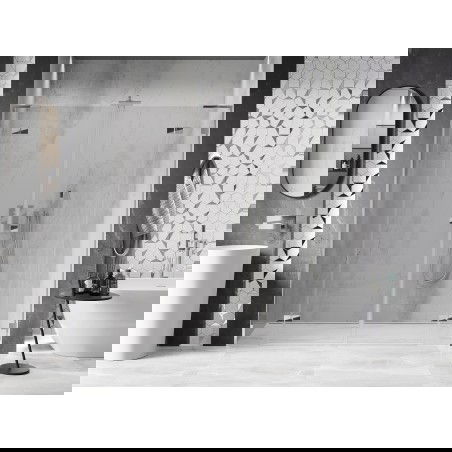 Mexen Lunar L Duo drzwi prysznicowe uchylne 170 cm, transparent, chrom - 834DL-170-000-01-00