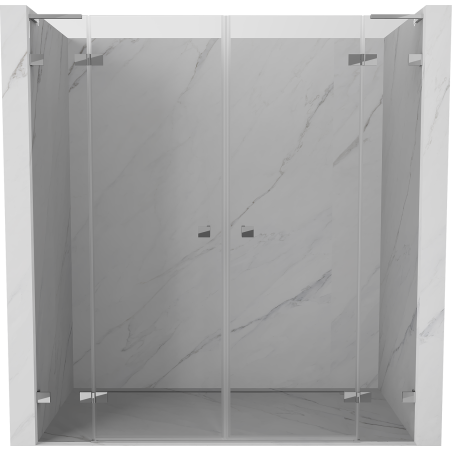Mexen Lunar L Duo drzwi prysznicowe uchylne 170 cm, transparent, chrom - 834DL-170-000-01-00