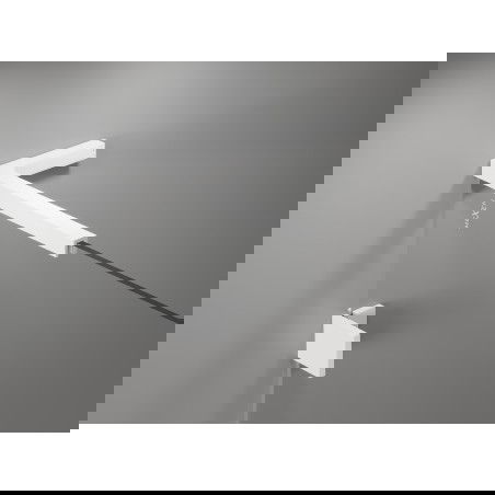 Mexen Lunar L Duo drzwi prysznicowe uchylne 170 cm, transparent, białe - 834DL-170-000-20-00