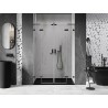 Mexen Lunar L Duo drzwi prysznicowe uchylne 160 cm, transparent, gun gray szczotkowany - 834DL-160-000-66-00