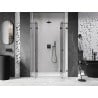 Mexen Lunar L Duo drzwi prysznicowe uchylne 160 cm, transparent, gun gray szczotkowany - 834DL-160-000-66-00