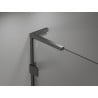 Mexen Lunar L Duo drzwi prysznicowe uchylne 160 cm, transparent, gun gray szczotkowany - 834DL-160-000-66-00