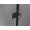 Mexen Lunar L Duo drzwi prysznicowe uchylne 160 cm, transparent, gun gray szczotkowany - 834DL-160-000-66-00