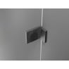 Mexen Lunar L Duo drzwi prysznicowe uchylne 160 cm, transparent, gun gray szczotkowany - 834DL-160-000-66-00