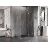 Mexen Lunar Duo kabina prysznicowa uchylna prawa 110 x 105 cm, transparent, chrom - 834-110P-105L-01-00