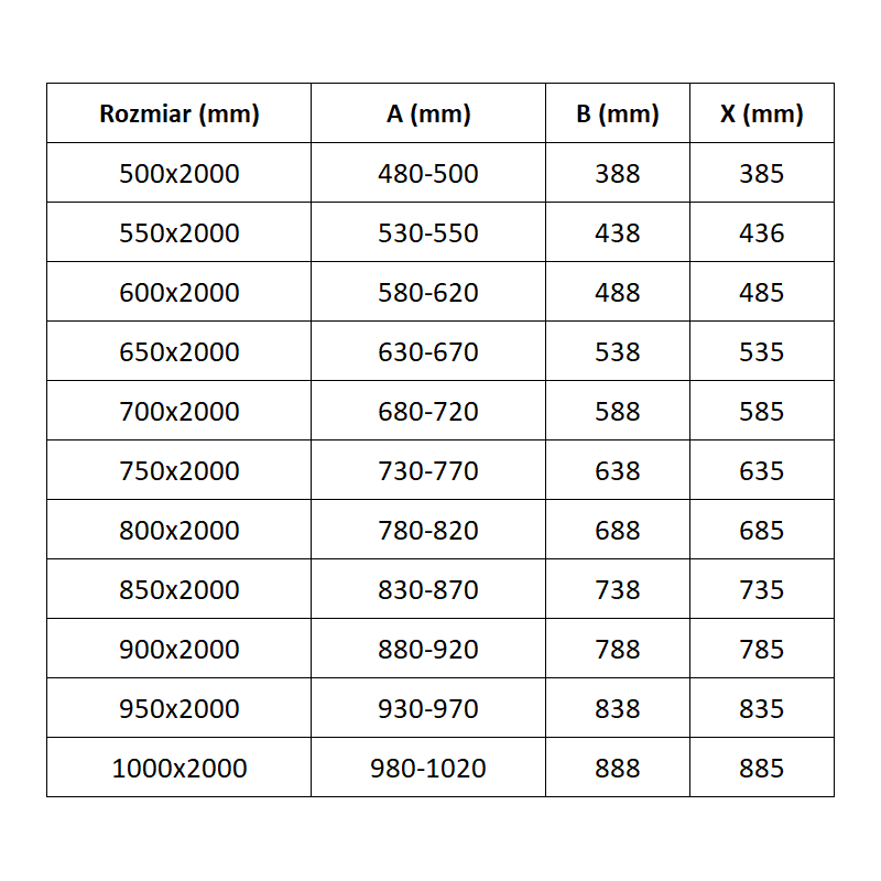 Mexen Exo drzwi prysznicowe uchylne 55 cm, transparent, chrom - 817-055-000-01-00