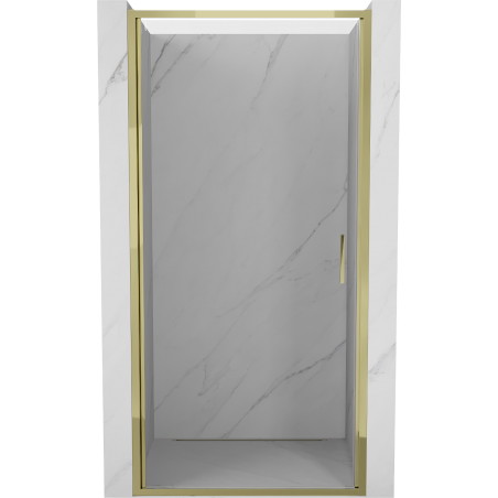 Mexen Exo-B drzwi prysznicowe uchylne 50 cm, transparent, złote - 817-050-000-50-00