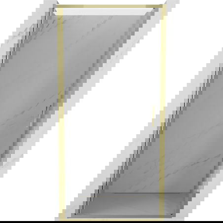 Mexen Exo drzwi prysznicowe uchylne 50 cm, transparent, złote - 817-050-000-50-00