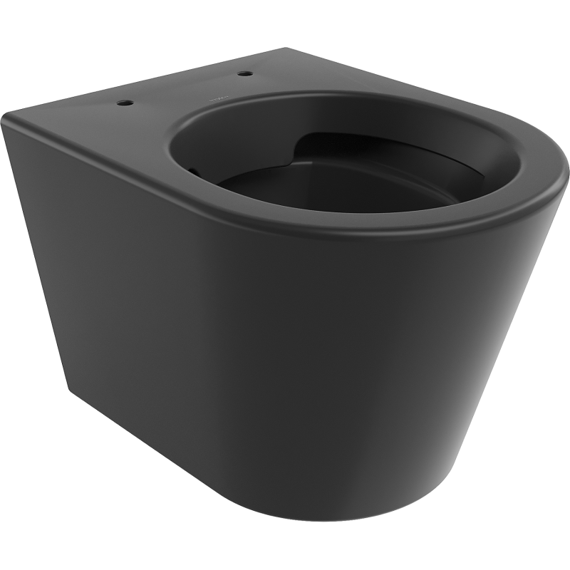 Mexen Rico miska wc Rimless, czarna mat - 3372XX85