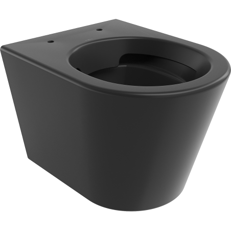 Mexen Rico miska wc Rimless, czarna mat - 3372XX85