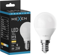 Mexen Nova żarówka LED E14, G45, 3W, Ciepła - 3000K, 315 lm - L101-E14-0330-01