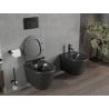 Mexen Rico miska wc Rimless z deską wolnoopadającą slim, duroplast, czarna mat - 30720185