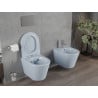 Mexen Rico miska wc Rimless z deską wolnoopadającą slim, duroplast, szara-niebieska mat - 30724069