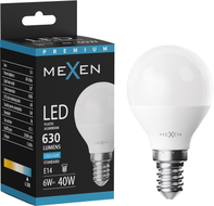 Mexen Nova żarówka LED E14, G45, 6W, Zimna - 6500K, 630 lm - L101-E14-0665-01
