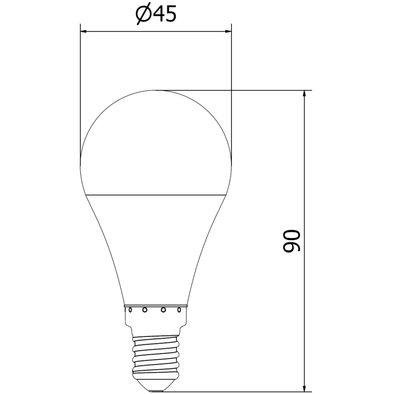Mexen Nova żarówka LED E14, G45, 9W, Zimna - 6500K, 945 lm - L101-E14-0965-01