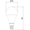 Mexen Nova żarówka LED E14, G45, 9W, Zimna - 6500K, 945 lm - L101-E14-0965-01