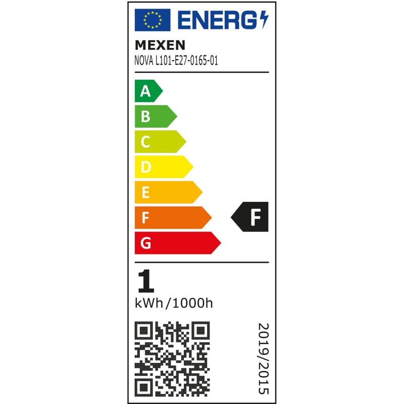 Mexen Nova żarówka LED E27, G45, 1W, Zimna - 6500K, 105 lm - L101-E27-0165-01