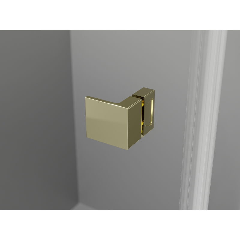 Mexen Lunar Duo kabina prysznicowa uchylna prawa 120 x 115 cm, transparent, złota - 834-120P-115L-50-00