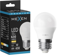Mexen Nova żarówka LED E27, G45, 6W, Ciepła - 3000K, 630 lm - L101-E27-0630-01