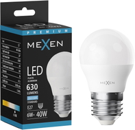 Mexen Nova żarówka LED E27, G45, 6W, Zimna - 6500K, 630 lm - L101-E27-0665-01