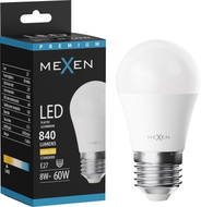 Mexen Nova żarówka LED E27, G45, 8W, Ciepła - 3000K, 840 lm - L101-E27-0830-01