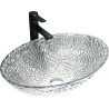 Mexen Goa szklana umywalka nablatowa 50 x 36 cm, transparent - 24085000