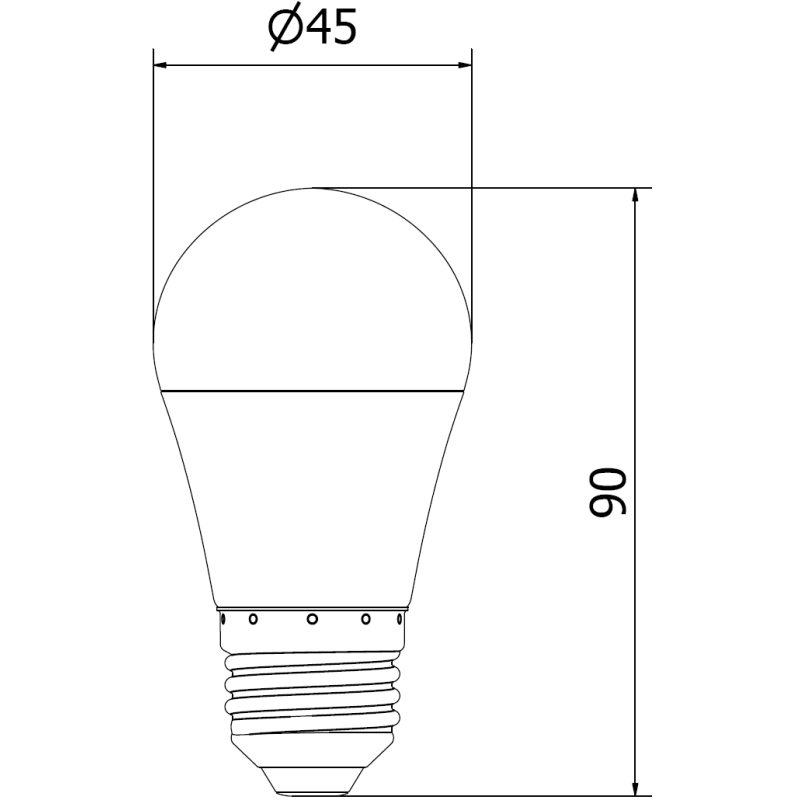 Mexen Nova żarówka LED E27, G45, 9W, Neutralna - 4000K, 945 lm - L101-E27-0940-01