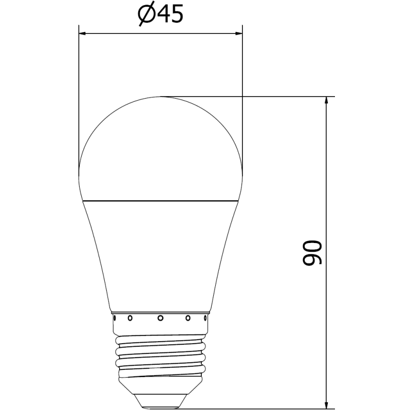 Mexen Nova żarówka LED E27, G45, 9W, Zimna - 6500K, 945 lm - L101-E27-0965-01