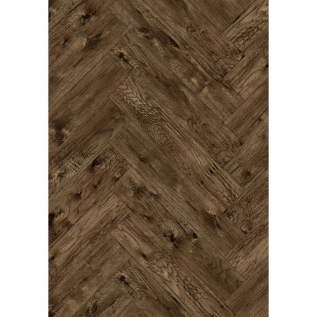 Mexen Orange Beach panele winylowe jodełka 635 x 127 mm SPC 6,5 mm podkład 1,5 mm, 4 V-Fuga, Orzech - F1195-0635-127-505-4V1-01