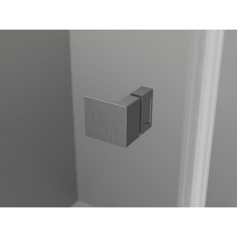 Mexen Lunar Duo kabina prysznicowa uchylna prawa 110 x 105 cm, transparent, gun gray szczotkowany - 834-110P-105L-66-00