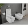 Mexen Madox miska wc Rimless z deską wolnoopadającą slim, duroplast, biała połysk - 30154000