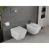 Mexen Madox miska wc Rimless z deską wolnoopadającą slim, duroplast, biała połysk - 30154000