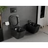 Mexen Madox miska wc Rimless z deską wolnoopadającą slim, duroplast, czarna mat - 30154070