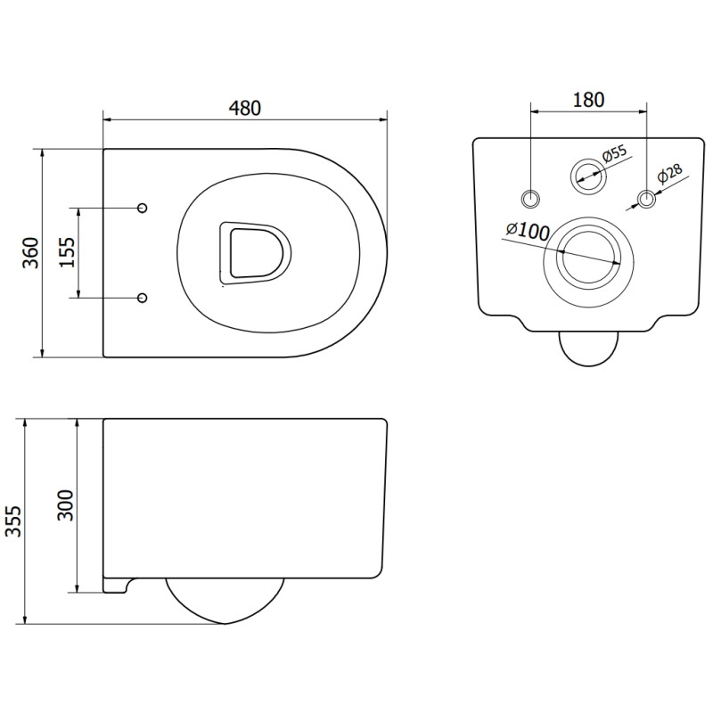 Mexen Sofia miska wc Rimless z deską wolnoopadającą slim, duroplast, biała połysk - 30540300