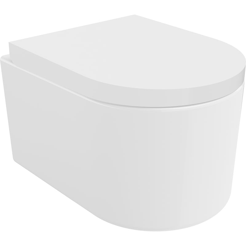 Mexen Sofia miska wc Rimless z deską wolnoopadającą twarda, duroplast, biała połysk - 30540200