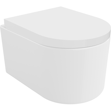 Mexen Sofia miska wc Rimless z deską wolnoopadającą twarda, duroplast, biała połysk - 30540200