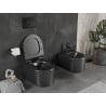 Mexen Sofia miska wc Rimless z deską wolnoopadającą slim, duroplast, czarna mat - 30540185