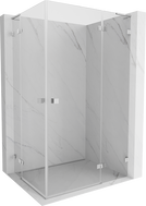Mexen Lunar L Duo kabina prysznicowa uchylna prawa 120 x 80 cm, transparent, chrom - 834L-120P-080L-01-00