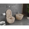 Mexen Lena miska wc Rimless z deską wolnoopadającą slim, duroplast, cappuccino mat - 30224064