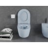 Mexen Lena miska wc Rimless z deską wolnoopadającą slim, duroplast, szara-niebieska mat - 30224069