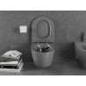 Mexen Lena miska wc Rimless z deską wolnoopadającą slim, duroplast, szara ciemna mat - 30224071