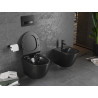 Mexen Lena miska wc Rimless z deską wolnoopadającą slim, duroplast, czarna mat - 30220185