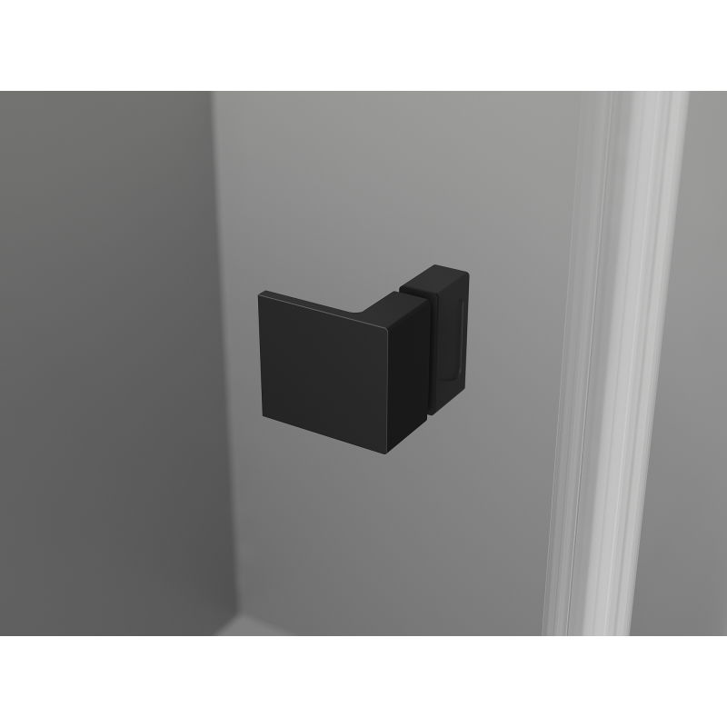 Mexen Lunar Duo kabina prysznicowa uchylna prawa 110 x 80 cm, transparent, czarna - 834-110P-080L-70-00