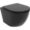 Mexen Lena miska wc Rimless z deską wolnoopadającą slim, duroplast, czarna mat - 30221085