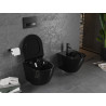 Mexen Lena miska wc Rimless z deską wolnoopadającą slim, duroplast, czarna połysk - 30224070