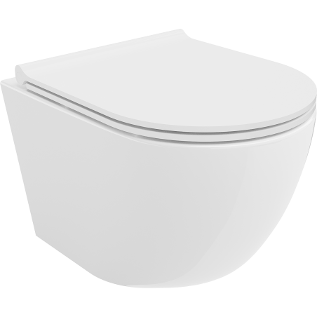 Mexen Lena miska wc Rimless z deską wolnoopadającą slim, duroplast, biała połysk - 30220500