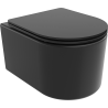 Mexen Sofia miska wc Rimless z deską wolnoopadającą slim, duroplast, czarna mat - 30541085